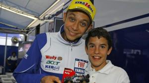 Marquez will have to get used to racing the likes of Rossi and his heroes every week next season.