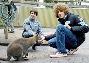 Simon and Super Sic at a pre race event in Australia back in 2009.