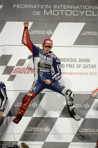 Lorenzo was flying during the opening round under the lights in Qatar.